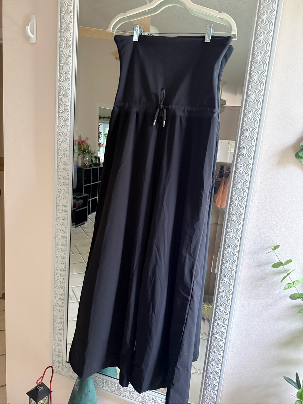 925fit Black Strapless Drawstring jumpsuit